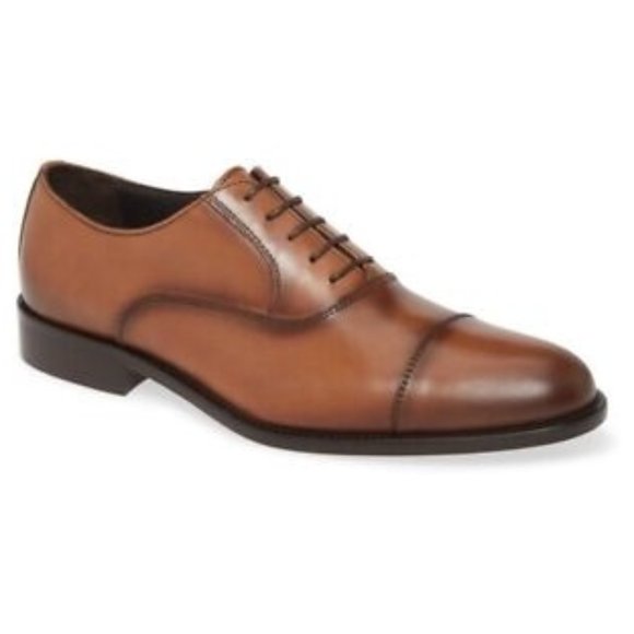 New! To Boot New York Caufield Cap Toe Oxford Brown Cuoio Size 7.5 M DD324 main image 3